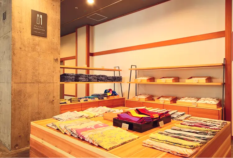 色浴衣も選べるアメニティバー